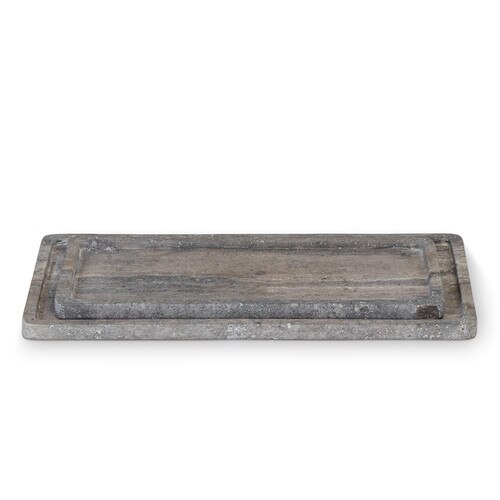 Sutton Travertine Tray Set